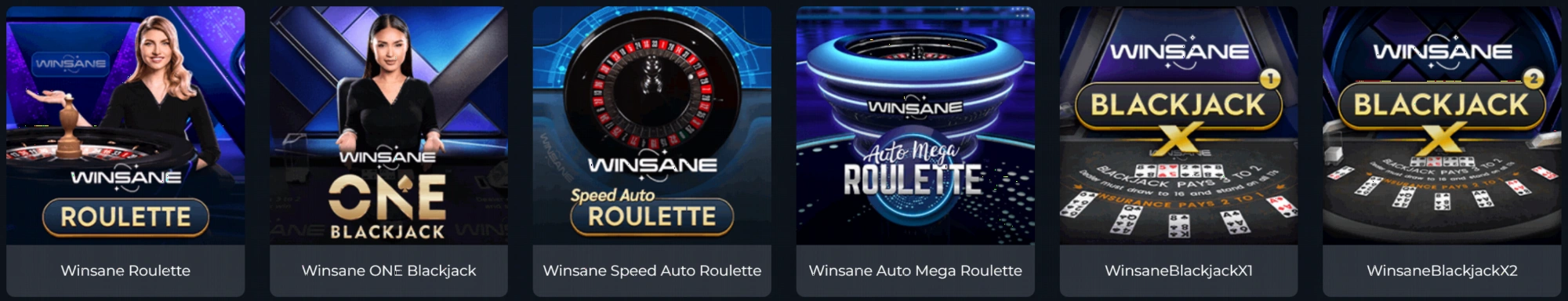 Casino live Winsane con croupier reali